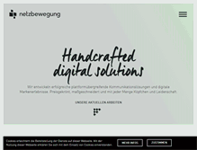 Tablet Screenshot of netzbewegung.com